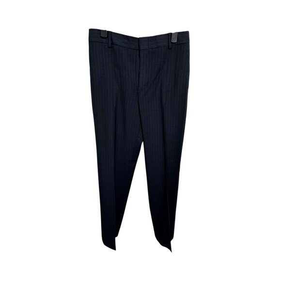 Boys Navy Pinstripe Wool Suit 2-Piece Size 16 Made in Italy - Picture 5 of 6